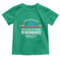 SS Edmund Fitzgerald Gales of November Tribute Toddler T Shirt Lake Superior Shipwreck Memorial - Wonder Print Shop