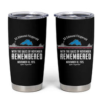 SS Edmund Fitzgerald Gales of November Tribute Tumbler Cup Lake Superior Shipwreck Memorial - Wonder Print Shop