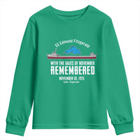 SS Edmund Fitzgerald Gales of November Tribute Youth Sweatshirt Lake Superior Shipwreck Memorial - Wonder Print Shop
