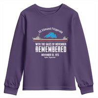 SS Edmund Fitzgerald Gales of November Tribute Youth Sweatshirt Lake Superior Shipwreck Memorial - Wonder Print Shop