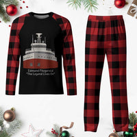 Edmund Fitzgerald Tribute Plaid Pajama Set The Legend Lives On Great Lakes Freighter Memorial - Wonder Print Shop