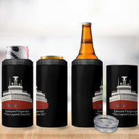Edmund Fitzgerald Tribute 4 in 1 Can Cooler Tumbler The Legend Lives On Great Lakes Freighter Memorial - Wonder Print Shop