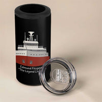 Edmund Fitzgerald Tribute 4 in 1 Can Cooler Tumbler The Legend Lives On Great Lakes Freighter Memorial - Wonder Print Shop
