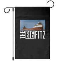 The Big Fitz Tribute Garden Flag SS Edmund Fitzgerald Freighter Design for Great Lakes History - Wonder Print Shop
