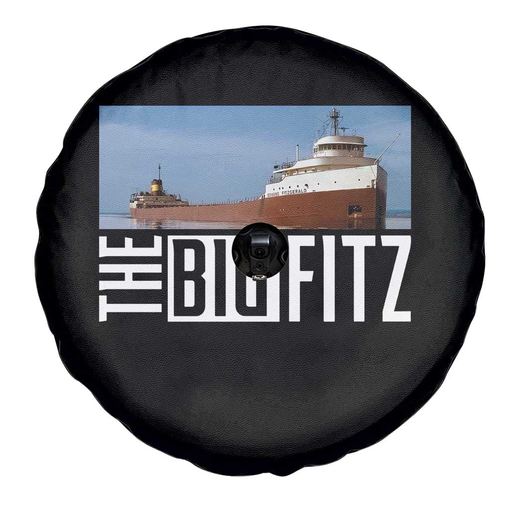 The Big Fitz Tribute Spare Tire Cover SS Edmund Fitzgerald Freighter Design for Great Lakes History - Wonder Print Shop
