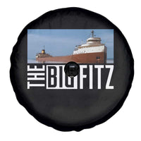 The Big Fitz Tribute Spare Tire Cover SS Edmund Fitzgerald Freighter Design for Great Lakes History - Wonder Print Shop