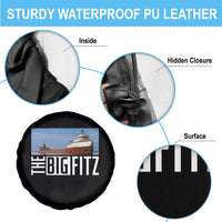 The Big Fitz Tribute Spare Tire Cover SS Edmund Fitzgerald Freighter Design for Great Lakes History - Wonder Print Shop