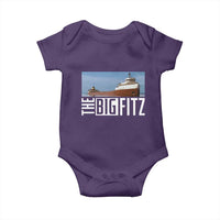 The Big Fitz Tribute Baby Onesie SS Edmund Fitzgerald Freighter Design for Great Lakes History - Wonder Print Shop