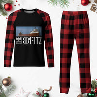 The Big Fitz Tribute Plaid Pajama Set SS Edmund Fitzgerald Freighter Design for Great Lakes History - Wonder Print Shop