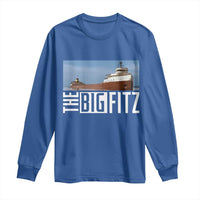 The Big Fitz Tribute Long Sleeve Shirt SS Edmund Fitzgerald Freighter Design for Great Lakes History - Wonder Print Shop