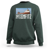 The Big Fitz Tribute Sweatshirt SS Edmund Fitzgerald Freighter Design for Great Lakes History - Wonder Print Shop