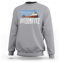 The Big Fitz Tribute Sweatshirt SS Edmund Fitzgerald Freighter Design for Great Lakes History - Wonder Print Shop