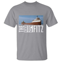 The Big Fitz Tribute T Shirt SS Edmund Fitzgerald Freighter Design for Great Lakes History - Wonder Print Shop
