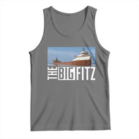 The Big Fitz Tribute Tank Top SS Edmund Fitzgerald Freighter Design for Great Lakes History - Wonder Print Shop