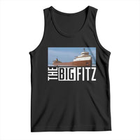 The Big Fitz Tribute Tank Top SS Edmund Fitzgerald Freighter Design for Great Lakes History - Wonder Print Shop