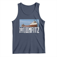 The Big Fitz Tribute Tank Top SS Edmund Fitzgerald Freighter Design for Great Lakes History - Wonder Print Shop