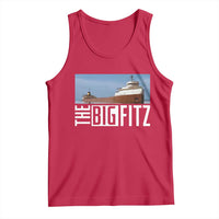The Big Fitz Tribute Tank Top SS Edmund Fitzgerald Freighter Design for Great Lakes History - Wonder Print Shop