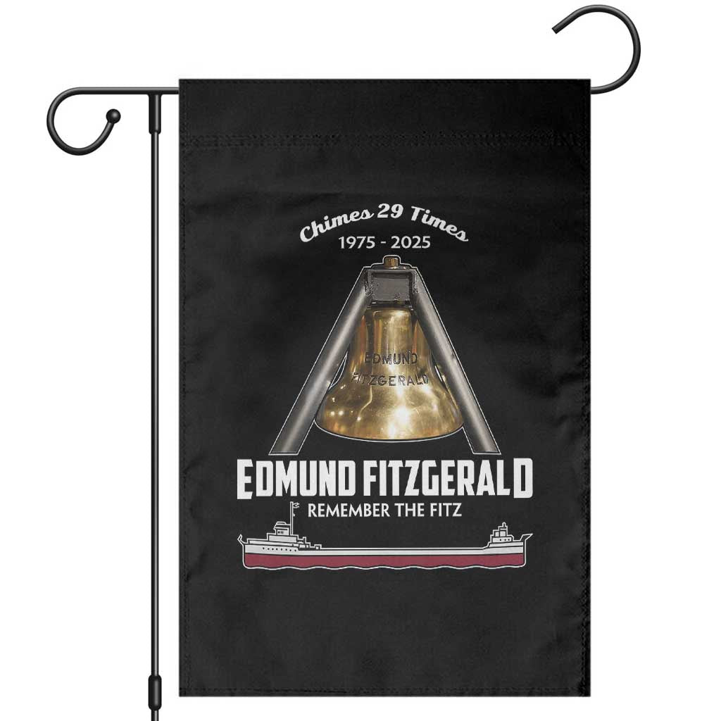 Edmund Fitzgerald 50th Anniversary Tribute Garden Flag Chimes 29 Times 1975 2025 Memorial - Wonder Print Shop