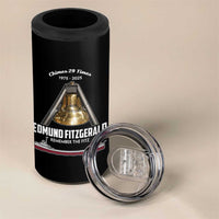 Edmund Fitzgerald 50th Anniversary Tribute 4 in 1 Can Cooler Tumbler Chimes 29 Times 1975 2025 Memorial - Wonder Print Shop