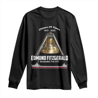 Edmund Fitzgerald 50th Anniversary Tribute Long Sleeve Shirt Chimes 29 Times 1975 2025 Memorial - Wonder Print Shop