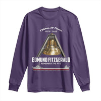 Edmund Fitzgerald 50th Anniversary Tribute Long Sleeve Shirt Chimes 29 Times 1975 2025 Memorial - Wonder Print Shop