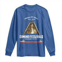 Edmund Fitzgerald 50th Anniversary Tribute Long Sleeve Shirt Chimes 29 Times 1975 2025 Memorial - Wonder Print Shop