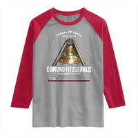Edmund Fitzgerald 50th Anniversary Tribute Raglan Shirt Chimes 29 Times 1975 2025 Memorial - Wonder Print Shop