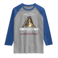 Edmund Fitzgerald 50th Anniversary Tribute Raglan Shirt Chimes 29 Times 1975 2025 Memorial - Wonder Print Shop