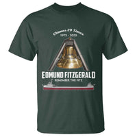 Edmund Fitzgerald 50th Anniversary Tribute T Shirt Chimes 29 Times 1975 2025 Memorial - Wonder Print Shop