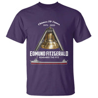 Edmund Fitzgerald 50th Anniversary Tribute T Shirt Chimes 29 Times 1975 2025 Memorial - Wonder Print Shop