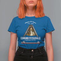 Edmund Fitzgerald 50th Anniversary Tribute T Shirt For Women Chimes 29 Times 1975 2025 Memorial - Wonder Print Shop