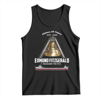 Edmund Fitzgerald 50th Anniversary Tribute Tank Top Chimes 29 Times 1975 2025 Memorial - Wonder Print Shop