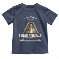 Edmund Fitzgerald 50th Anniversary Tribute Toddler T Shirt Chimes 29 Times 1975 2025 Memorial - Wonder Print Shop