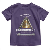 Edmund Fitzgerald 50th Anniversary Tribute Toddler T Shirt Chimes 29 Times 1975 2025 Memorial - Wonder Print Shop