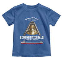 Edmund Fitzgerald 50th Anniversary Tribute Toddler T Shirt Chimes 29 Times 1975 2025 Memorial - Wonder Print Shop