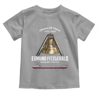 Edmund Fitzgerald 50th Anniversary Tribute Toddler T Shirt Chimes 29 Times 1975 2025 Memorial - Wonder Print Shop