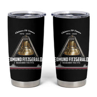Edmund Fitzgerald 50th Anniversary Tribute Tumbler Cup Chimes 29 Times 1975 2025 Memorial - Wonder Print Shop