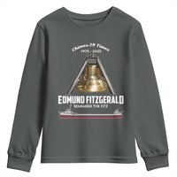 Edmund Fitzgerald 50th Anniversary Tribute Youth Sweatshirt Chimes 29 Times 1975 2025 Memorial - Wonder Print Shop