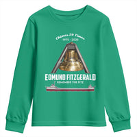 Edmund Fitzgerald 50th Anniversary Tribute Youth Sweatshirt Chimes 29 Times 1975 2025 Memorial - Wonder Print Shop
