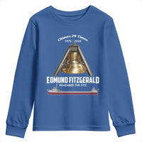 Edmund Fitzgerald 50th Anniversary Tribute Youth Sweatshirt Chimes 29 Times 1975 2025 Memorial - Wonder Print Shop