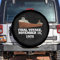 SS Edmund Fitzgerald Final Voyage Tribute Spare Tire Cover November 10 1975 Lake Superior Memorial - Wonder Print Shop