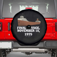 SS Edmund Fitzgerald Final Voyage Tribute Spare Tire Cover November 10 1975 Lake Superior Memorial - Wonder Print Shop