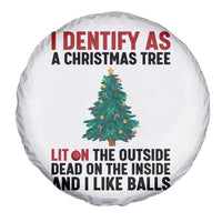 I Identify as a Christmas Tree Spare Tire Cover Funny Lit and Dead Inside Holiday Humor - Wonder Print Shop