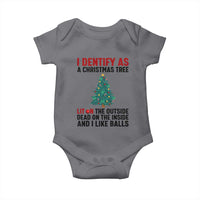 I Identify as a Christmas Tree Baby Onesie Funny Lit and Dead Inside Holiday Humor - Wonder Print Shop