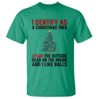 I Identify as a Christmas Tree T Shirt Funny Lit and Dead Inside Holiday Humor - Wonder Print Shop
