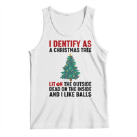 I Identify as a Christmas Tree Tank Top Funny Lit and Dead Inside Holiday Humor - Wonder Print Shop