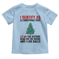 I Identify as a Christmas Tree Toddler T Shirt Funny Lit and Dead Inside Holiday Humor - Wonder Print Shop
