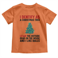 I Identify as a Christmas Tree Toddler T Shirt Funny Lit and Dead Inside Holiday Humor - Wonder Print Shop