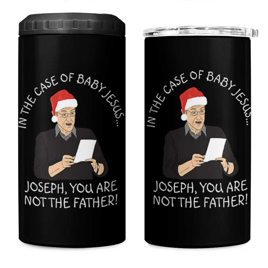Funny Christmas Jesus Paternity Test 4 in 1 Can Cooler Tumbler Joseph You Are Not the Father Holiday Humor - Wonder Print Shop