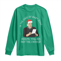 Funny Christmas Jesus Paternity Test Long Sleeve Shirt Joseph You Are Not the Father Holiday Humor - Wonder Print Shop
